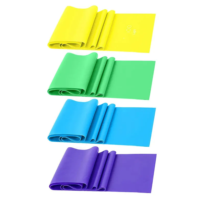 NNEOBA TPE Yoga Resistance Bands Set - 4 Levels for Full-Body Workouts